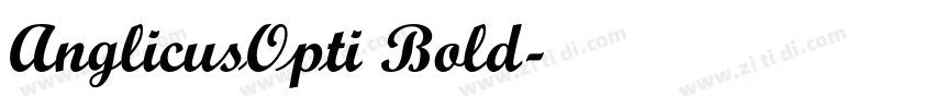 AnglicusOpti Bold字体转换